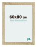 Mura MDF Fotokader 60x80cm Sonoma Eiken Voorzijde Maat | Yourdecoration.be