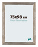 Mura MDF Fotokader 75x98cm Metaal Vintage Voorzijde Maat | Yourdecoration.be