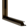 New York Aluminium Fotokader 50x70cm Walnoot Structuur Detail Doorsnede | Yourdecoration.be