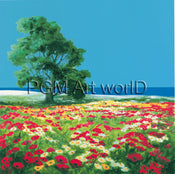 PGM RON 03 RobiN Der alte Baum und das Meer Kunstdruk 70x70cm | Yourdecoration.be