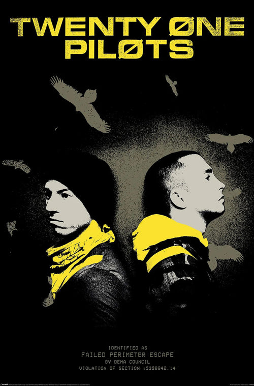 Poster 21 Pilots Trench Vultures 61x91 5cm PP2403419 | Yourdecoration.be