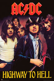 Poster Acdc Highway To Hell 61x91 5cm Grupo Erik GPE5915 | Yourdecoration.be