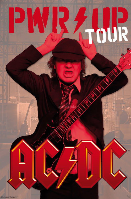 Poster Acdc Pwr Up Tour 61x91 5cm GBYDCO675 | Yourdecoration.be