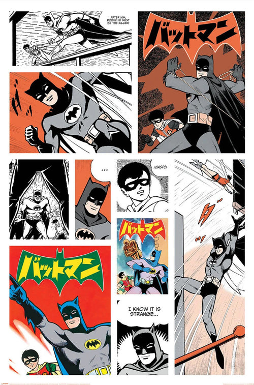 Poster Batman Bat Manga 61x91 5cm PP2401754 | Yourdecoration.be