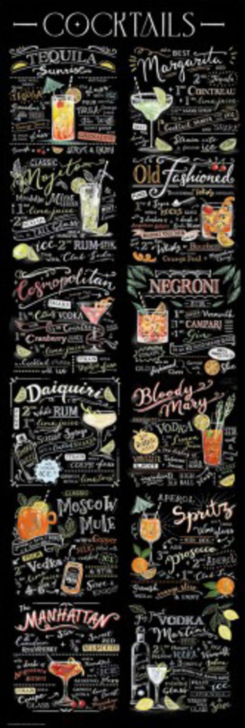 Poster Cocktail 53x158cm Grupo Erik PPGE8114 | Yourdecoration.be