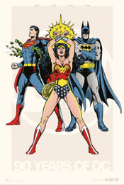 Poster Dc Comics 90Th Anniversary 61x91 5cm Grupo Erik GPE5848 | Yourdecoration.be