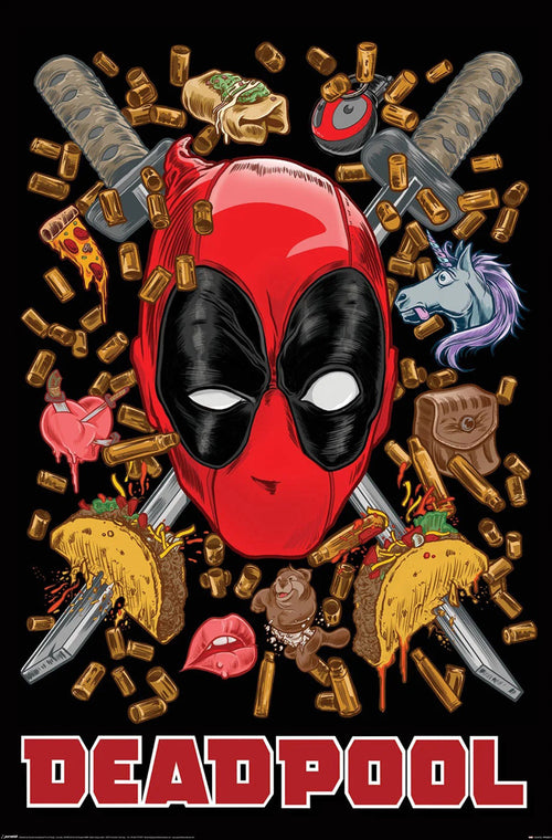 Poster Deadpool Chimichanga 61x91 5cm PP2402114 | Yourdecoration.be