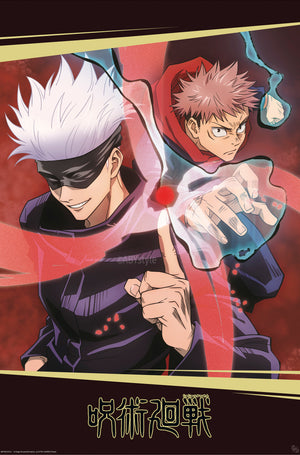 Poster Jujutsu Kaisen Itadori and Gojo 61x91,5cm