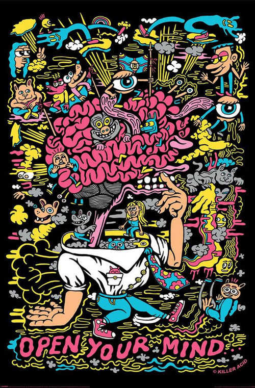 Poster Killer Acid Open Your Mind 61x91 5cm PP35434 | Yourdecoration.be