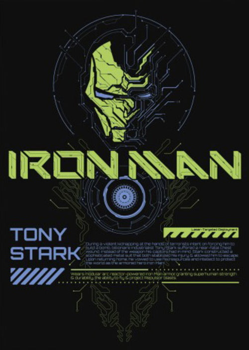 Poster Marvel Iron Man Glow In The Dark 61x91 5cm Grupo Erik GPEPR007 | Yourdecoration.be