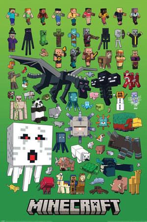 Poster Minecraft Character Montage 61x91 5cm PP2402264 | Yourdecoration.be