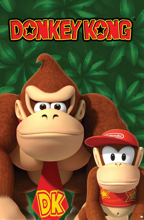 Poster Nintendo Donkey Kong And Diddy Kong 61x91 5cm PP2402574 | Yourdecoration.be