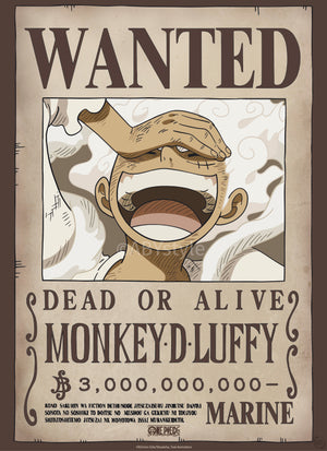 Poster One Piece Wanted Luffy Wano 38x52cm GBYDCO622 | Yourdecoration.be