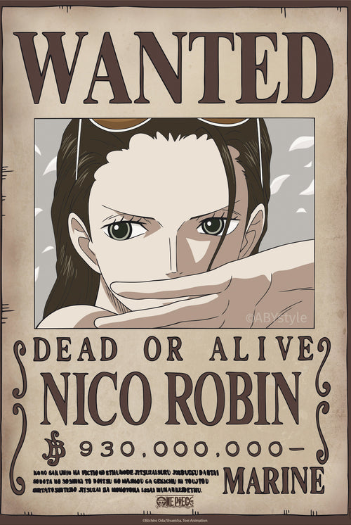 Poster One Piece Wanted Nico Robin Wano 38x52cm Abystyle GBYDCO644 | Yourdecoration.be