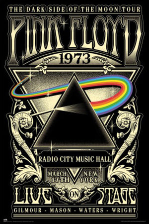 Poster Pink Floyd The Dark Side Of The Moon Tour 1973 61x91 5cm Grupo Erik GPE5909 | Yourdecoration.be