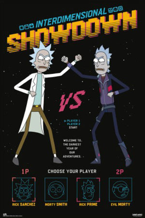 Poster Rick And Morty Interdimensional Showdown 61x91 5cm Grupo Erik GPE5801 | Yourdecoration.be