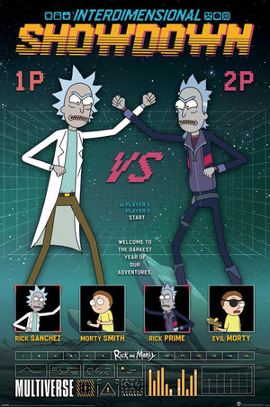 Poster Rick And Morty Showdown 61x91 5cm PP35425 | Yourdecoration.be