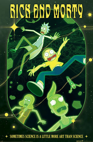 Poster Rick and Morty Rave Rickrival 61x91 5cm PP35423 | Yourdecoration.be