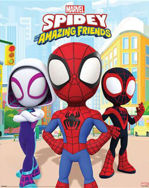 Poster Spidey And his Amazing Friends Power Of 3 40x50cm Pyramid MPP50802 | Yourdecoration.be