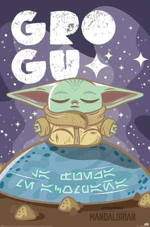 Poster Star Wars The Mandalorian Grogu Cuteness 61x91 5cm Pyramid PP35295 | Yourdecoration.be