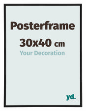 Posterkader 30x40cm Zwart Mat Kunststof Paris Maat | Yourdecoration.be