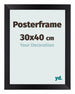 Posterkader 30x40cm Zwart Mat MDF Parma Maat | Yourdecoration.be