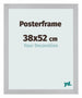 Posterkader 38x52cm Zilver MDF Parma Maat | Yourdecoration.be