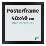 Posterkader 40x40cm Zwart Mat MDF Parma Maat | Yourdecoration.be