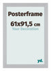 Posterkader 61x91,5cm Zilver MDF Parma Maat | Yourdecoration.be