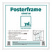 Posterkader Kunststof 40x40cm Wit Hoogglans Voorzijde Maat | Yourdecoration.be