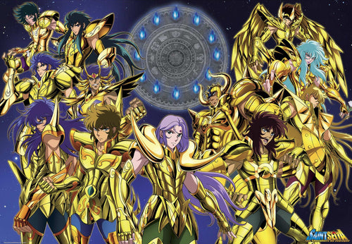 Saint Seiya Gold Saints Nr 1 Poster 91 5X61cm | Yourdecoration.be