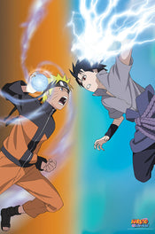 Abystyle Abydco495 Naruto Shippuden Naruto Vs Sasuke Poster 61x91,5cm | Yourdecoration.be