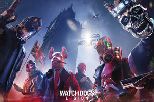 Watch Dogs Keyart Legion Poster 91 5X61cm | Yourdecoration.be