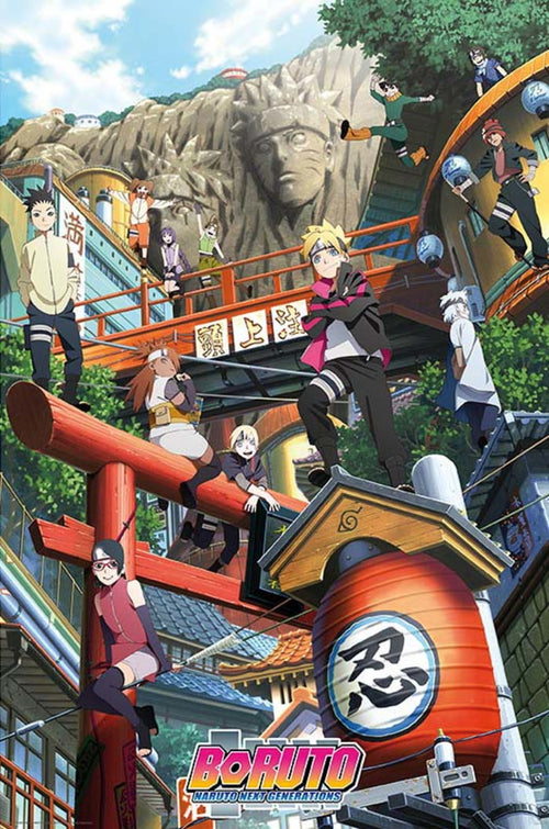 ABYstyle Boruto Groupe Konoha Poster 61x91,5cm | Yourdecoration.be