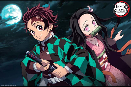 ABYstyle Demon Slayer Tanjiro & Nezuko Poster 91,5x61cm | Yourdecoration.be