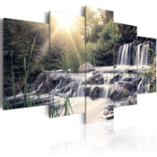 Artgeist Waterfall of Dreams Canvas Schilderij 5 luik | Yourdecoration.be