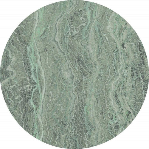 Komar Green Marble Fotobehang 125x125cm Rond | Yourdecoration.be