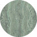 Komar Green Marble Fotobehang 125x125cm Rond | Yourdecoration.be