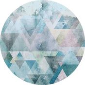 Komar Blueprism Fotobehang 125x125cm Rond | Yourdecoration.be