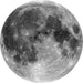 Komar Moon Fotobehang 125x125cm Rond | Yourdecoration.be