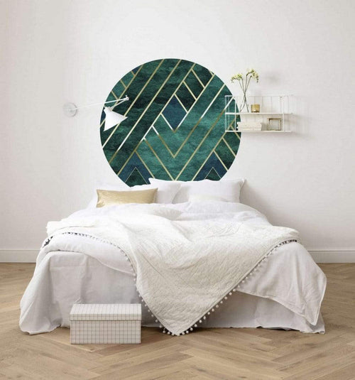 Komar Jade Fotobehang 125x125cm Rond Sfeer | Yourdecoration.be