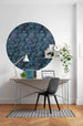 Komar Azul Fotobehang 125x125cm Rond Sfeer | Yourdecoration.be