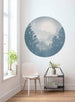 Komar Blue Valley Fotobehang 125x125cm Rond Sfeer | Yourdecoration.be