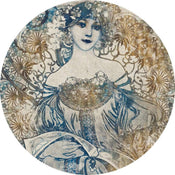 Komar Goddess Fotobehang 125x125cm Rond | Yourdecoration.be