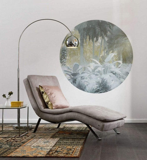 Komar Exotic Jungle Fotobehang 125x125cm Rond Sfeer | Yourdecoration.be