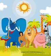 Dimex Africa Animals Fotobehang 225x250cm 3 banen | Yourdecoration.be