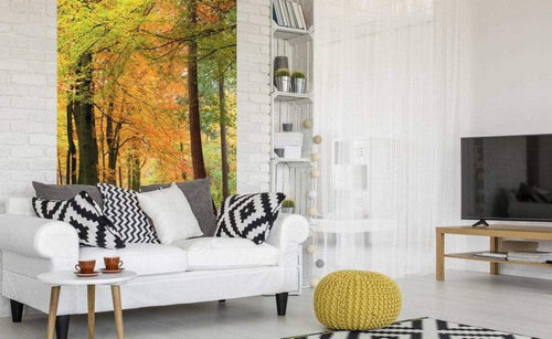 Dimex Autumn Forest Fotobehang 150x250cm 2 banen Sfeer | Yourdecoration.nl