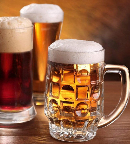 Dimex Beer Mugs Fotobehang 225x250cm 3 banen | Yourdecoration.be