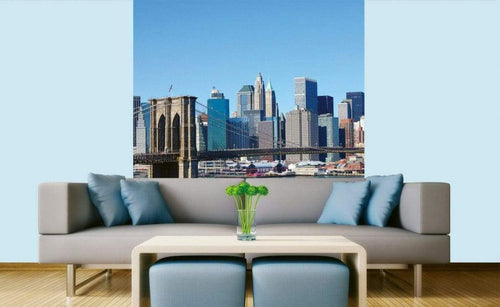 Dimex Brooklyn Bridge 1 Fotobehang 225x250cm 3 banen Sfeer | Yourdecoration.nl