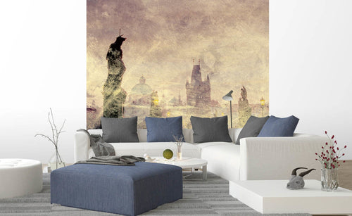 Dimex Charles Bridge Abstract I Fotobehang 225x250cm 3 banen sfeer | Yourdecoration.be